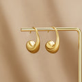 Chunky Gold Teardrop Earrings