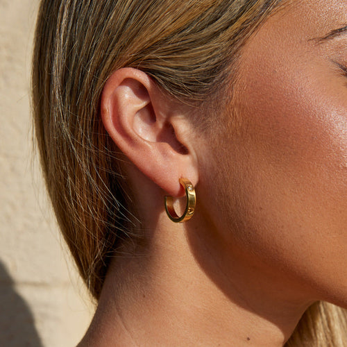 'Small Love' Hoop Earrings