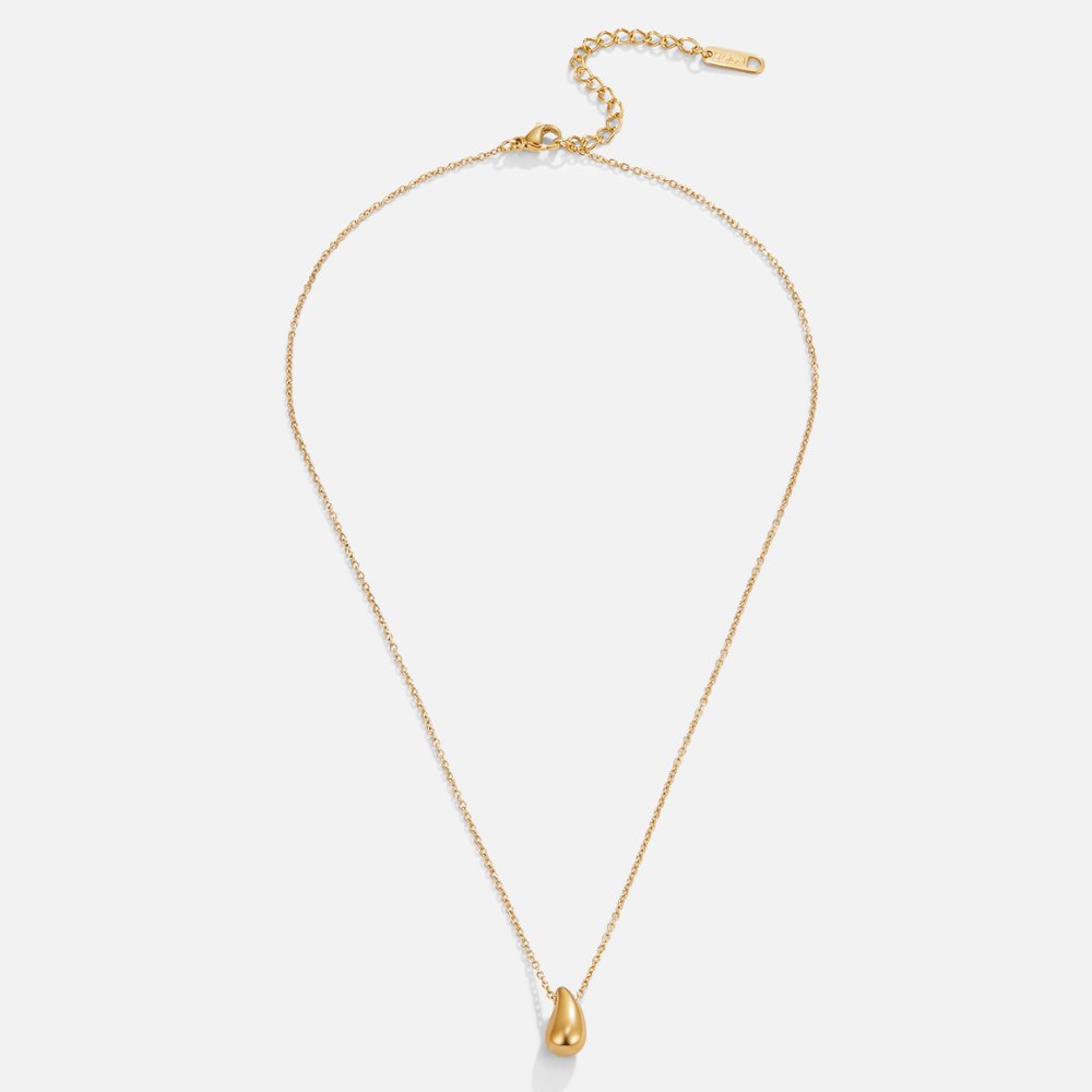 Amara Golden Teardrop Necklace