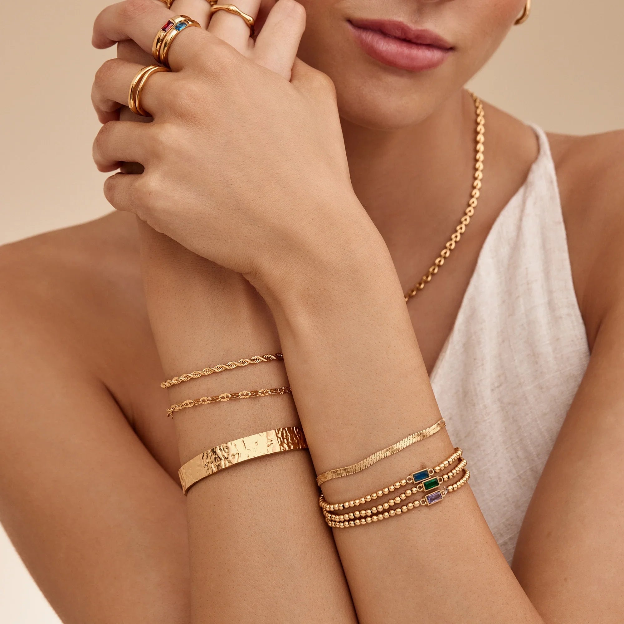 Bold Sequin Chain Bracelet