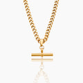 Curb Chain Fob Necklace